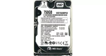 Жесткий диск БУ 750Гб SATA для ноутбука 2,5&quot; WD Black 7200rpm 