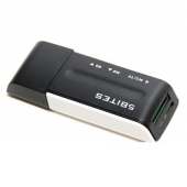 Картридер 5bites RE3-102BK SD, MMC, TF-microSD,MS,MS2 черный