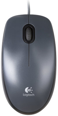 Мышь Logitech Mouse M100 dark grey