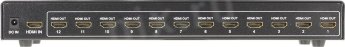 HDMI Сплиттер -новый- VCOM DD4112 Разветвитель HDMI предназначен для передачи аудио- и видеосигнала с одного устройства, 
оснащенного выходом HDMI на 12 мониторов или телевизоров со входом HDMI.?