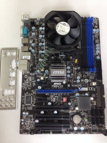 Материнская плата БУ MSI 770T-C45 + AMD Phenom 9850 + кулер Бу 4-х ядерный комплект: материнская плата + процессор + кулер