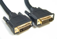Кабель DVI-D - DVI-D 1,8м Dual Link позолоченые разъемы, 2 фильтра черный
