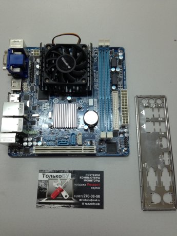 Материнская плата БУ Gigabyte GA-C847N с интегрированным процессором Intel Celeron 847 Бу материнская плата mini-ITX с процессором Intel Celeron 847
