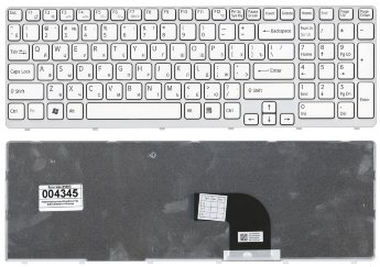 Клавиатура Sony Vaio SVE15 Series White Товар поставляется под заказ.
