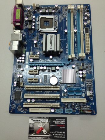 Материнская плата БУ Gigabyte GA-EP41-US3L LGA775 Материнская плата ATX Gigabyte P41. тип памяти DDR-II