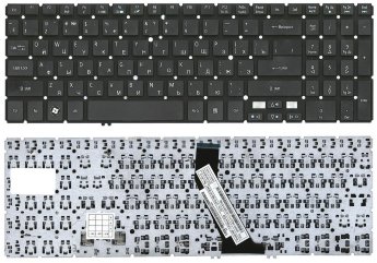 Клавиатура Acer Aspire V5 V5-571 V5-531 V5-531G V5-551 V5-551G V5-571G V5-571P V5-531P Series Black Товар поставляется под заказ.